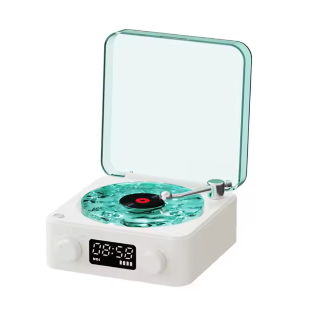 Parlante Altavoz Bluetooth con Reproductor de Vinilo
