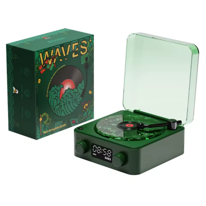 Parlante Altavoz Bluetooth con Reproductor de Vinilo